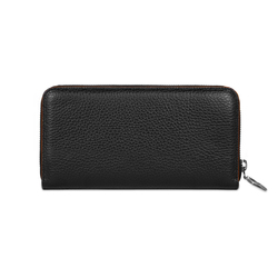 Taglio Saffiano Zip Around Leather Wallet