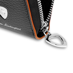 Taglio Saffiano Zip Around Leather Wallet