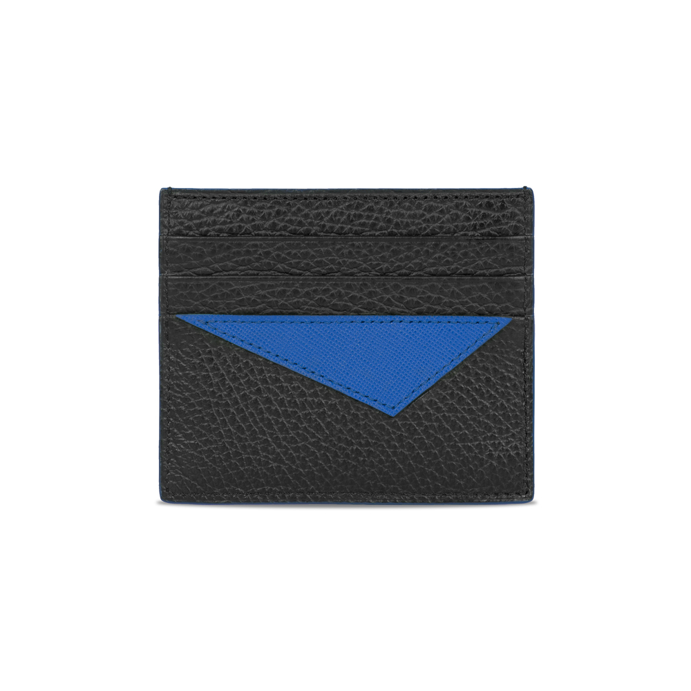 Taglio Saffiano Leather Credit Card Holder